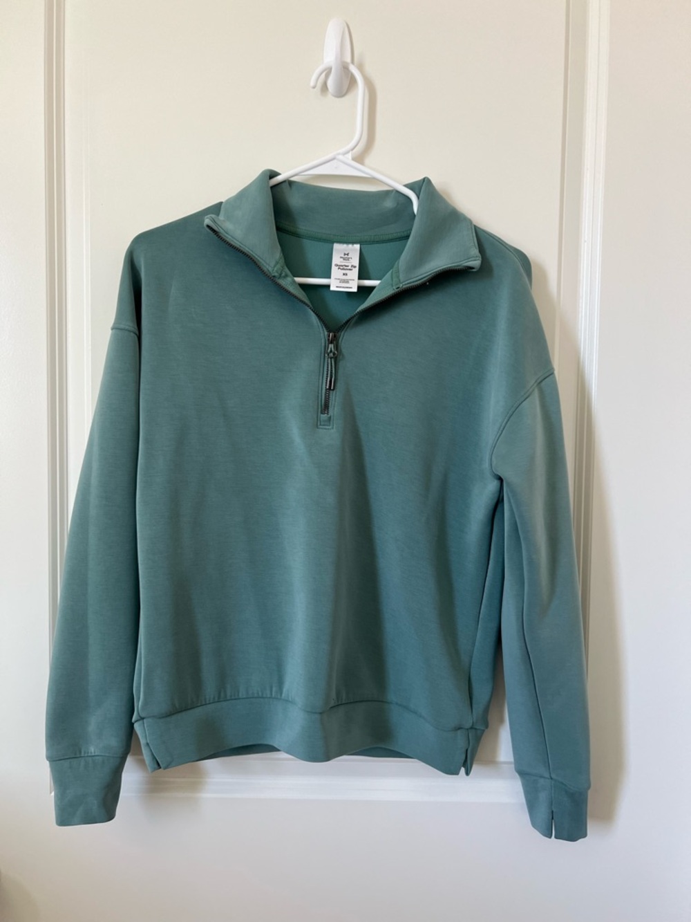 Women’s Quarter-Zip Pullover Sweatshirt - Sage Green